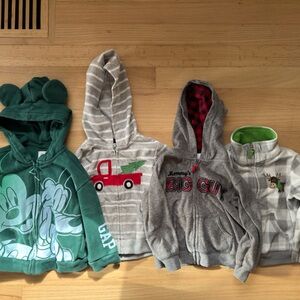Boy Clothes Zip Up Hoodies 18M